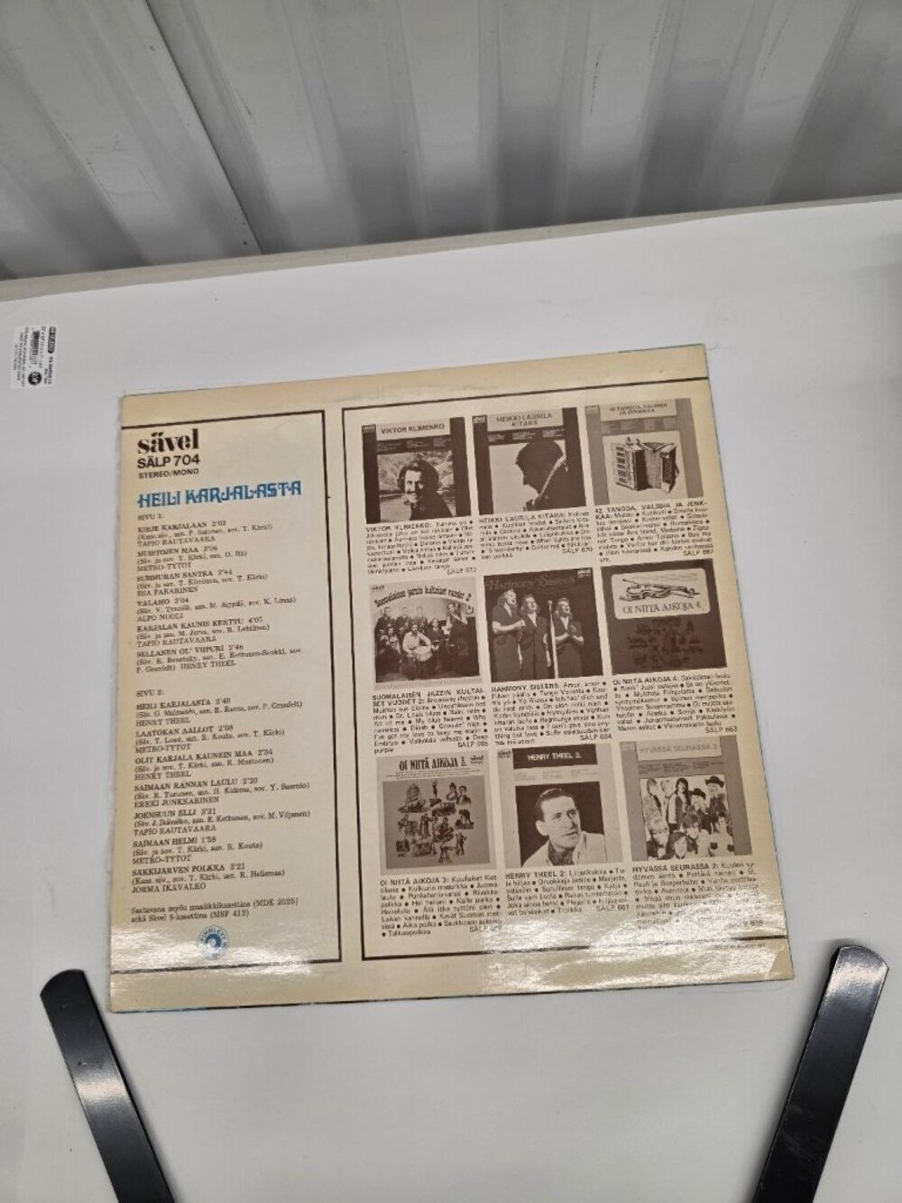 Various Artists – Heili Karjalasta LP 1970 Sävel Finnish Folk 33 RPM - Picture 2 of 6